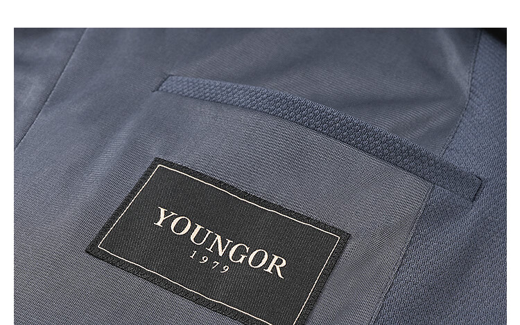 YOUNGOR Spring New Men's Cotton Mulberry Silk Knit Business Casual Blazer 210241F 25
