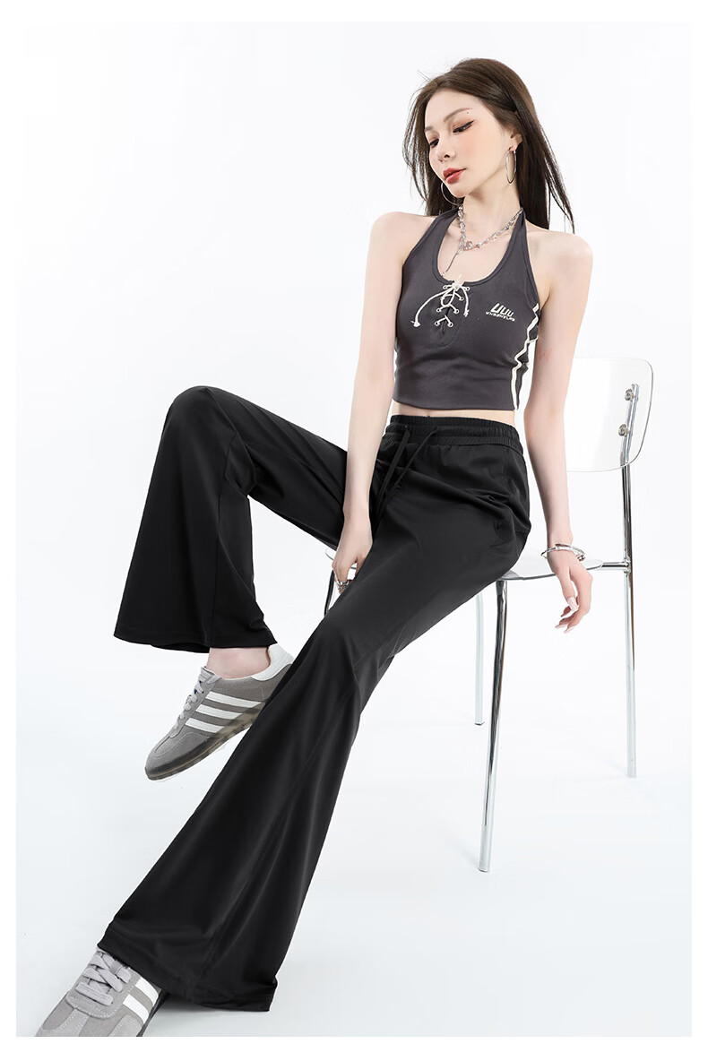 TonLion Cooling Sun Protection Flared Pants for Women Outdoor Sports Slim Fit High Waist Breathable Lightweight Stretch Yoga Trousers 13