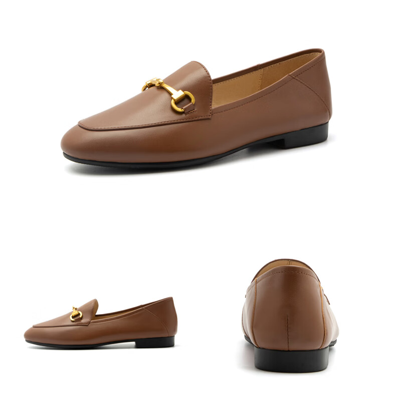 BataBata Women's Loafers 2026 Spring Simple Daily Commuting Lambskin Flats 17526AA6 15