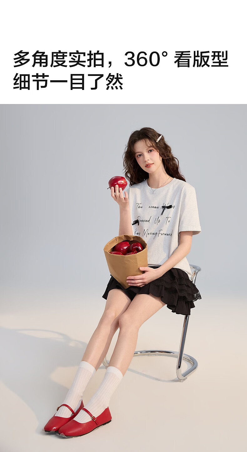 TonLion 2026 Summer New Women's Short Sleeve T-Shirt Korean Style Butterfly Knot Youthful Design Boutique Top 3