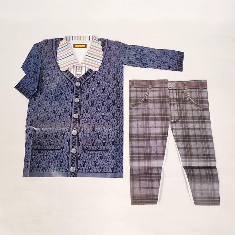 君诚寒衣节祭祀烧纸衣服三七五七十月初一上坟祭奠用品冥府立体纸扎