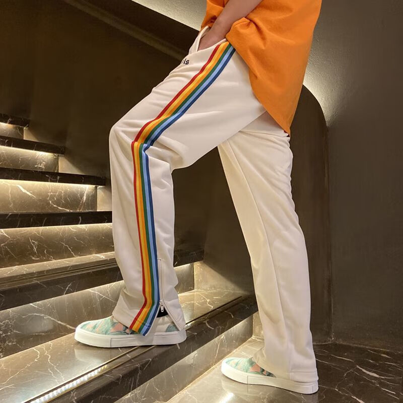 palm棕榈天使angels彩虹裤男fog长裤休闲宽松潮牌ins高街风格裤子