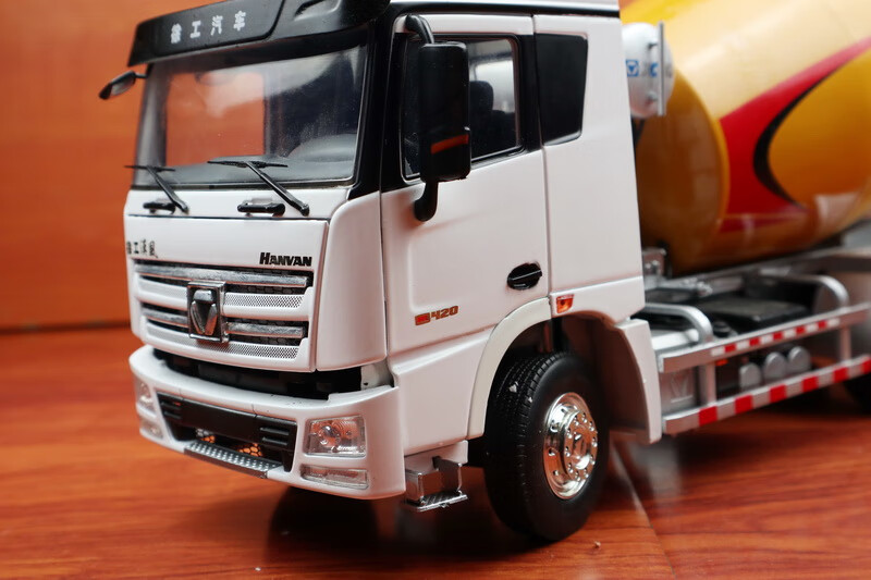 124xcmg徐工汉风搅拌车混凝土运输车水泥卡车模型白绿色无货