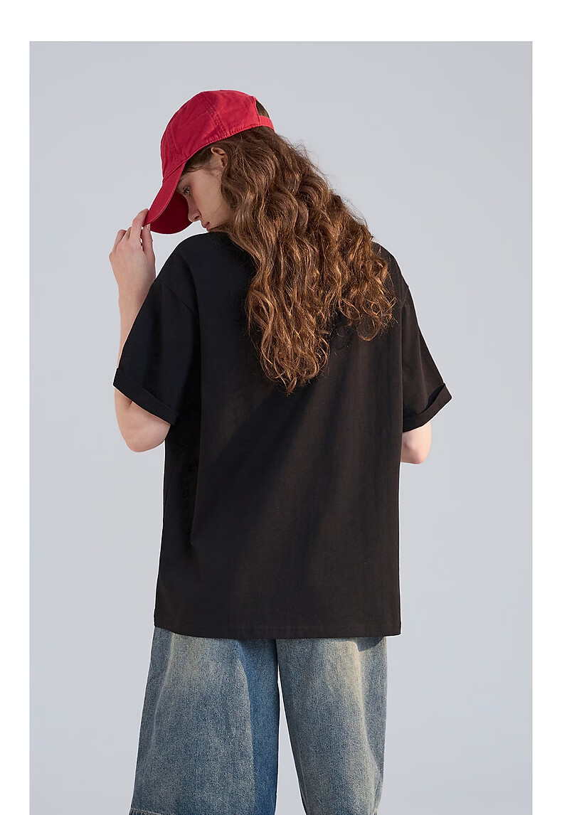 TonLion 2026 Summer New Women's Short Sleeve T-Shirt Black Korean Style Loose Youthful Trendy Brand 9