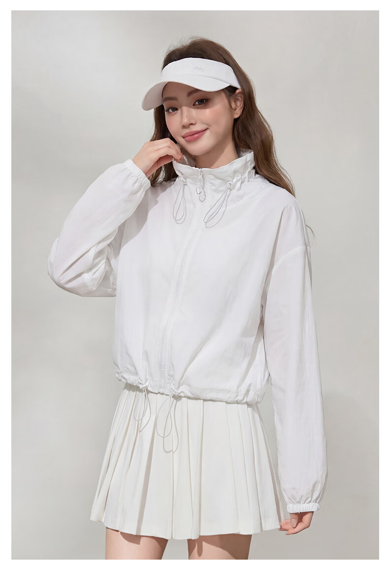 MJ STYLE Women's Summer 2026 Lightweight Breathable UV Protection Outdoor Jacket with Turn-Down Collar 14