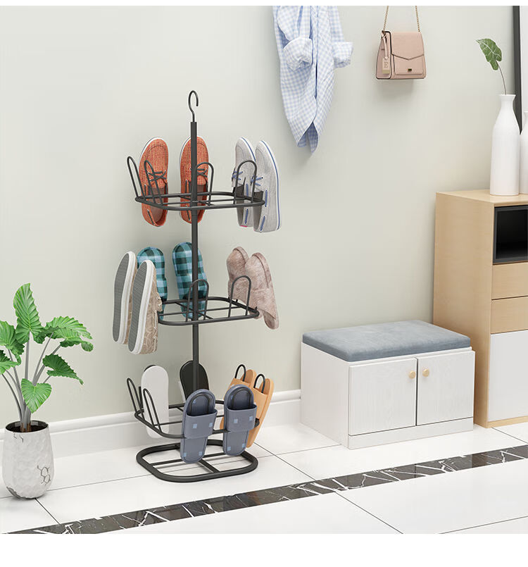 鞋子收纳神器阳台晾鞋架子收纳神器室外拖鞋架落地式晒鞋器可移动多层