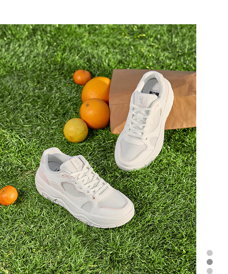 QIAODAN Women's Sports Sneakers QXL052262509 Ivory White/Sheer Blue Size 37 24