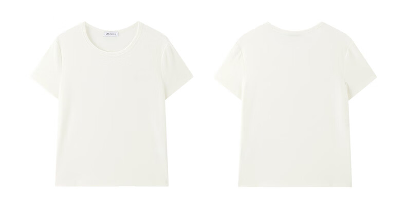 Peacebird Women's T-Shirt [Early 8 Commute T] Straight Shoulder Basic Short Sleeve Summer U-Neck Top U-Neck - Gray S 21