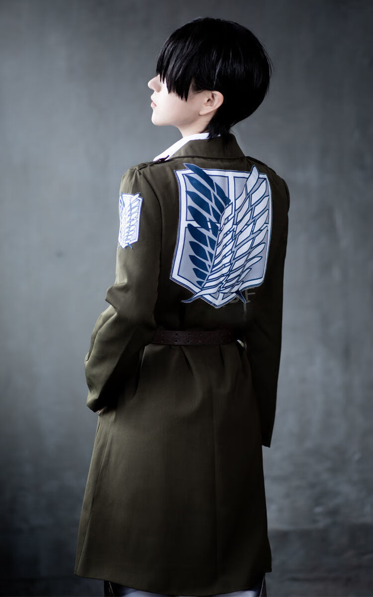 进击的巨人cos服第三季调查兵团团服长款军绿色大衣cosplay可日常