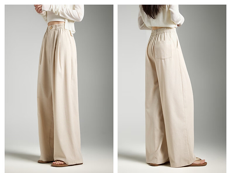 TonLion 2026 Spring Elastic Waist Women's Casual Long Pants Army Green M 15