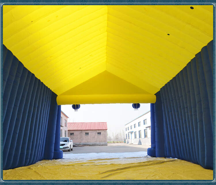 白事拱门灵棚充气气模白事帐篷丧事殡丧气模拱门充气灵棚牌坊灵棚 8米