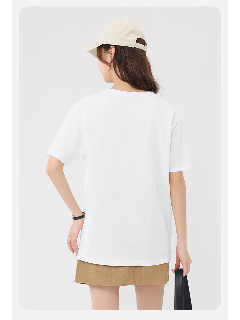 Baleno S&K Pure Cotton Short Sleeve T-Shirt Women 2026 Summer New Rainbow Graffiti Casual Loose Fashion Lazy Style Top 5