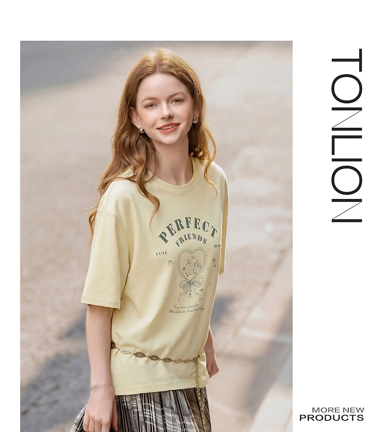 TonLion 2026 Summer New Colorblock Short Sleeve T-Shirt Women Korean Style Bowknot Gentle Casual Loose Top 8