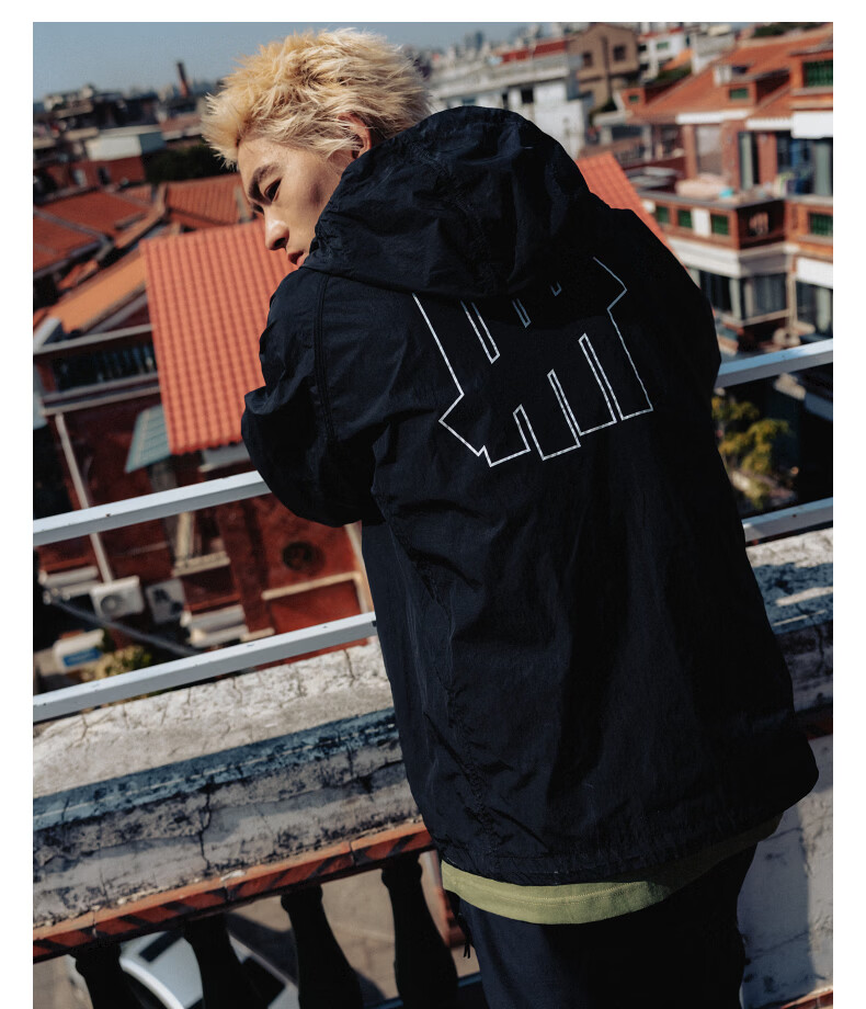 UNDEFEATED Five Stripes Official Spring New Hollow Pattern ICON Casual Jacket Off-White M 4