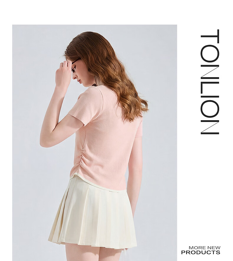 TonLion 2026 Spring Summer New Women's Short Sleeve Sweater Faux Two-Piece Knit Casual Korean Style Pretty Top 9