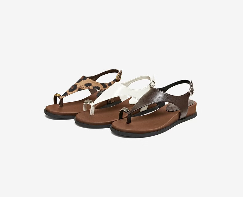 Basto 26 Summer One-Strap Sandals Fashion Simple Outdoor Casual Women's Shoes F2520BL6 Beige 38 3