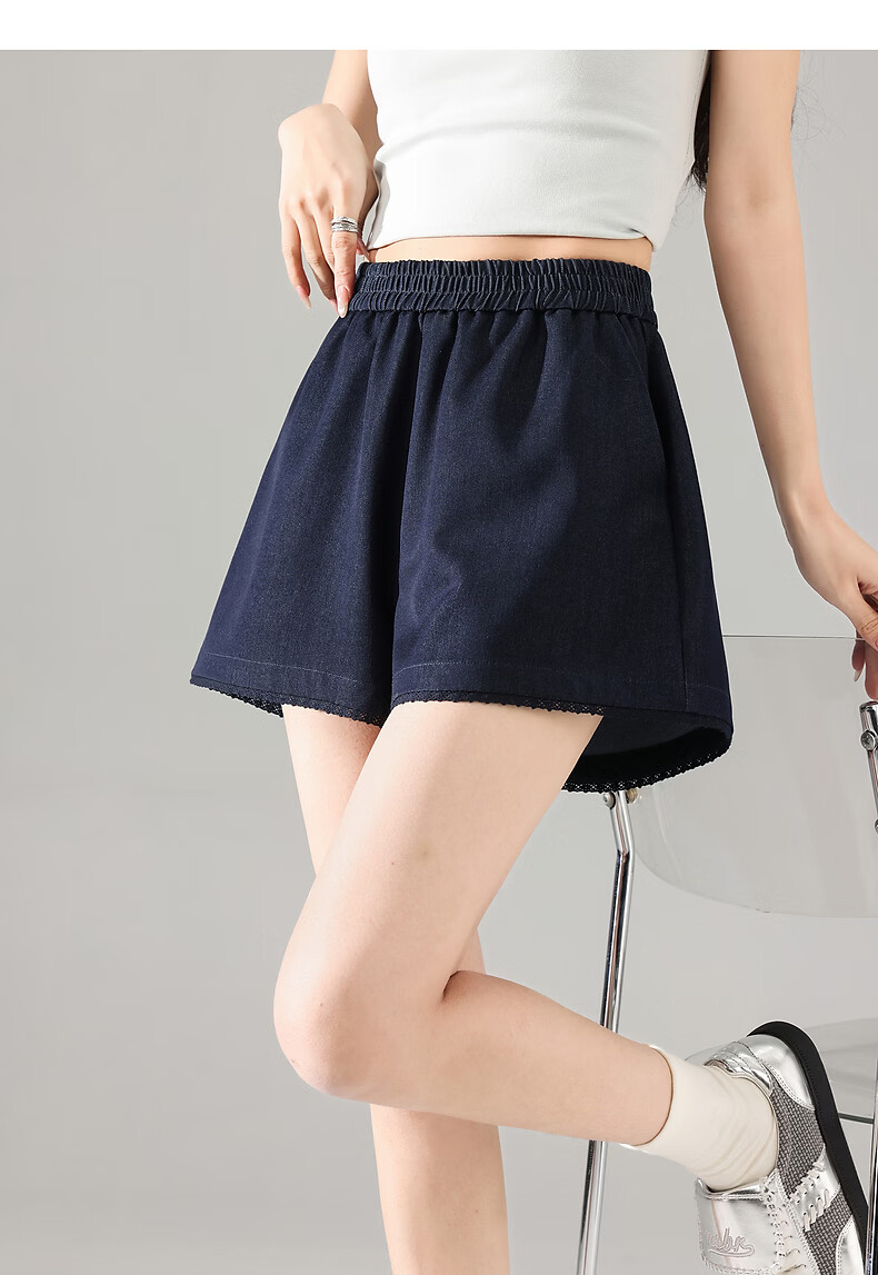 TonLion 2026 New Summer Casual Shorts for Women Korean Style Lazy Loose High Waist Fashionable Relaxed Fit Elegant 8
