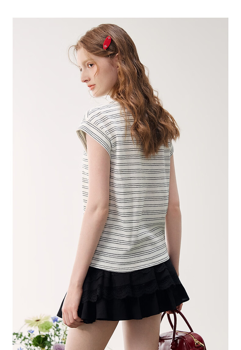 TonLion 2026 Summer New Women's Striped Vest Top Elegant Youthful Sweet Summer Casual Fashion 13