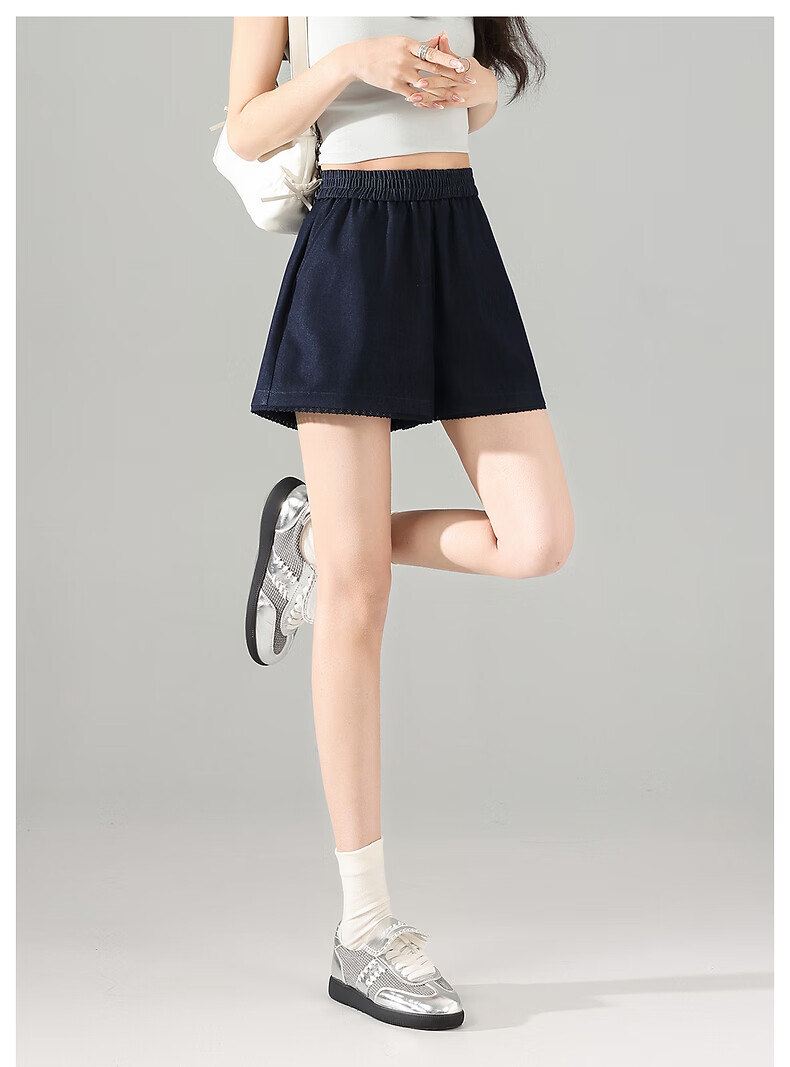 TonLion 2026 New Summer Casual Shorts for Women Korean Style Lazy Loose High Waist Fashionable Relaxed Fit Elegant 13