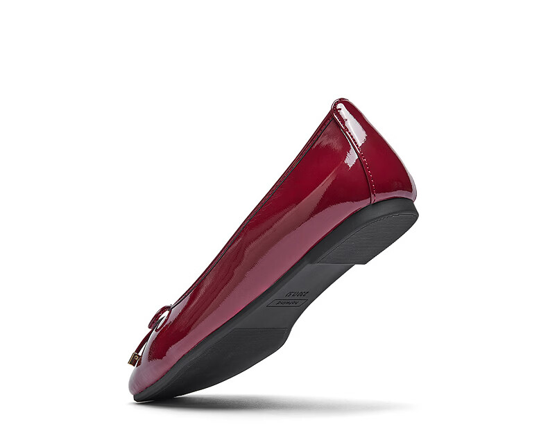 Hotwind Women's Flat Shoes 2026 Spring New Square Toe Red Casual Lightweight Commuter Shoes 13