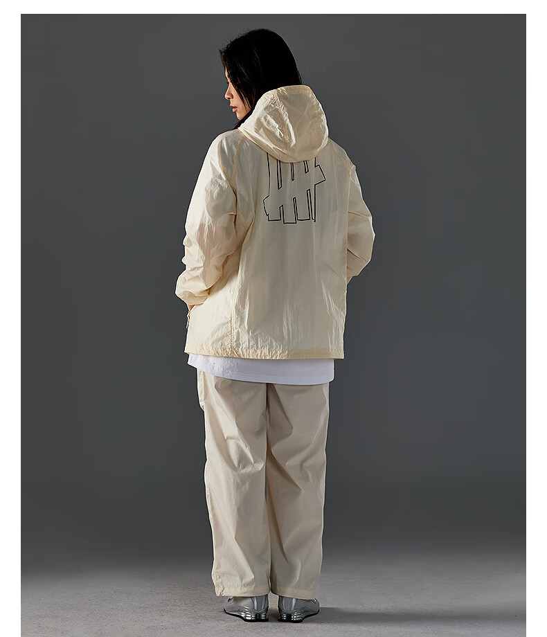 UNDEFEATED Five Stripes Official Spring New Hollow Pattern ICON Casual Jacket Off-White M 6