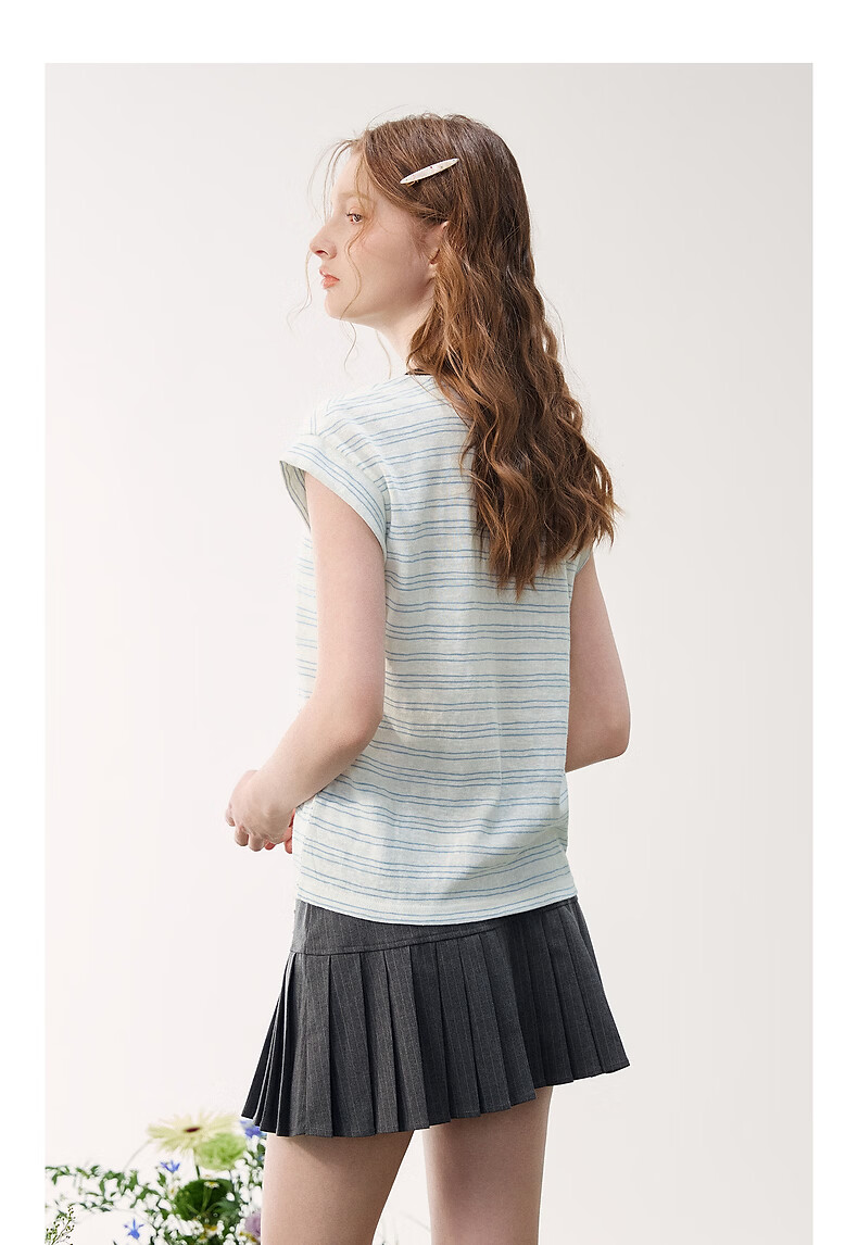 TonLion 2026 Summer New Women's Striped Vest Top Elegant Youthful Sweet Summer Casual Fashion 10