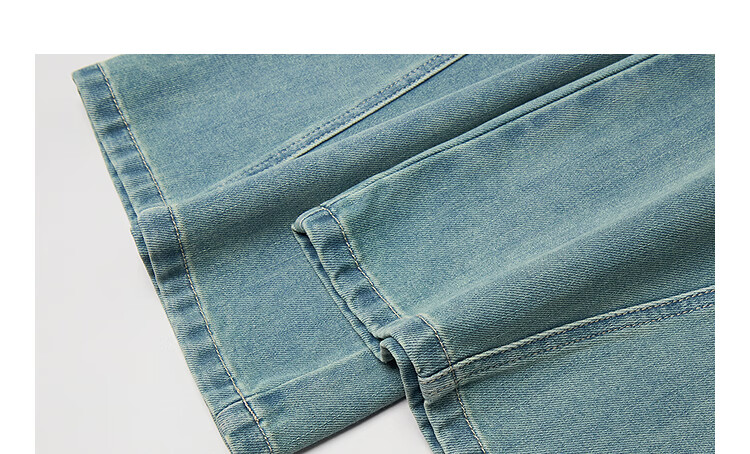 INMAN Vintage Washed Flared Jeans 26 Summer Women's New Commuter Loose Wide-Leg Pants Nostalgic Retro Blue 27 11