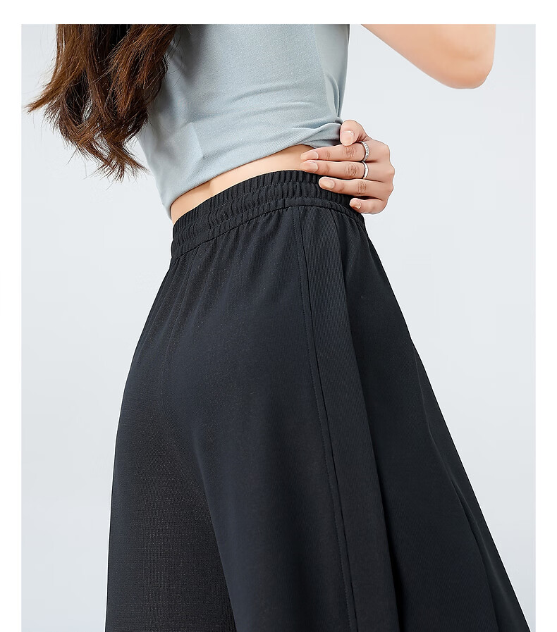 TonLion 2026 New Summer Women's Casual Long Pants Draped Straight-Leg Wide-Leg High-Waist Versatile Trousers 4