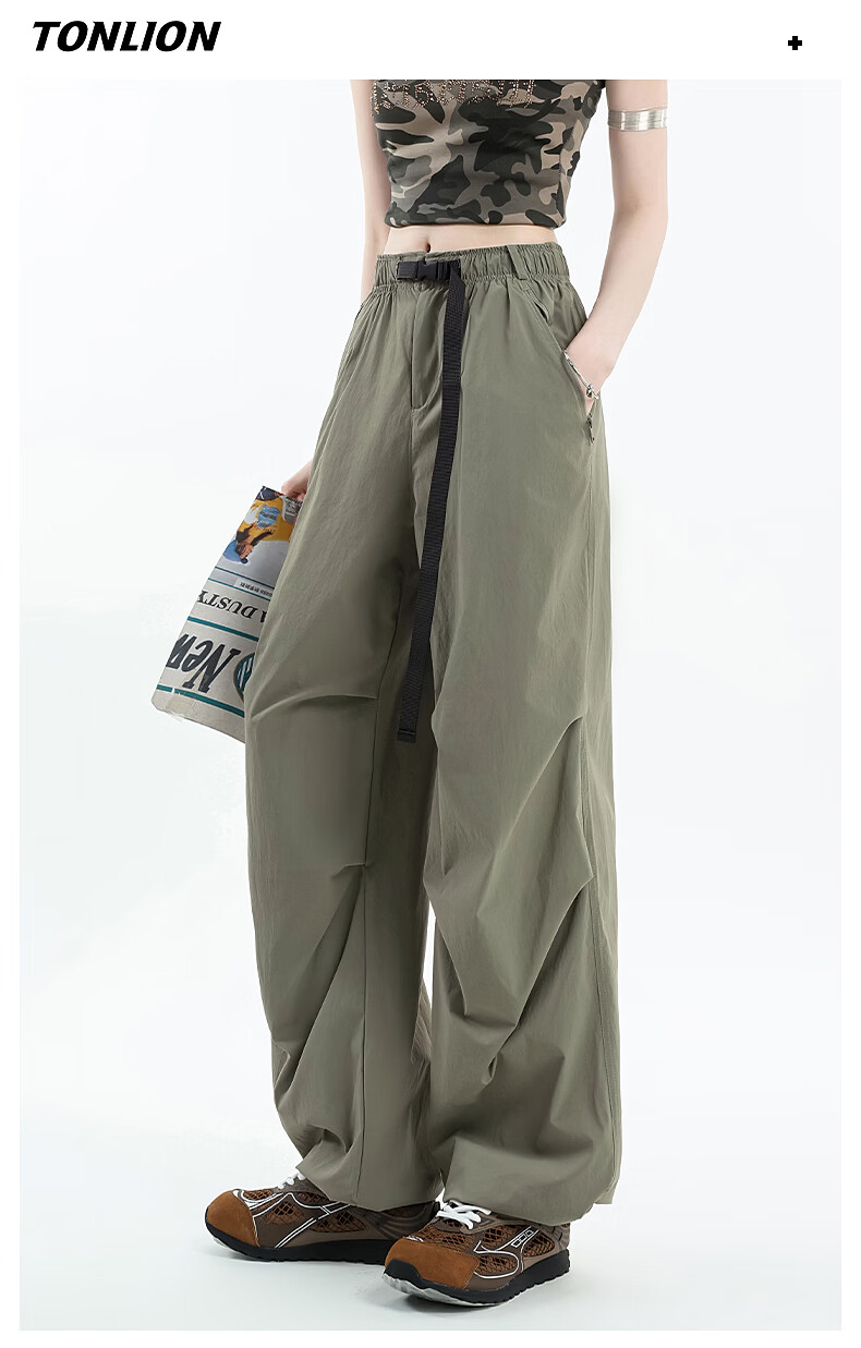 TonLion Cooling Work Pants Women Sun Protection UPF50+ High Elasticity Non-Restrictive Sports Pants Outdoor Summer Wide-Leg Pants for Women 11