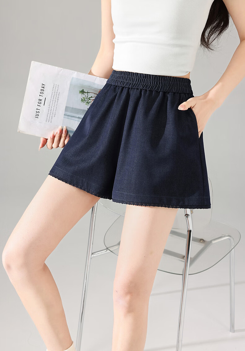 TonLion 2026 New Summer Casual Shorts for Women Korean Style Lazy Loose High Waist Fashionable Relaxed Fit Elegant 2