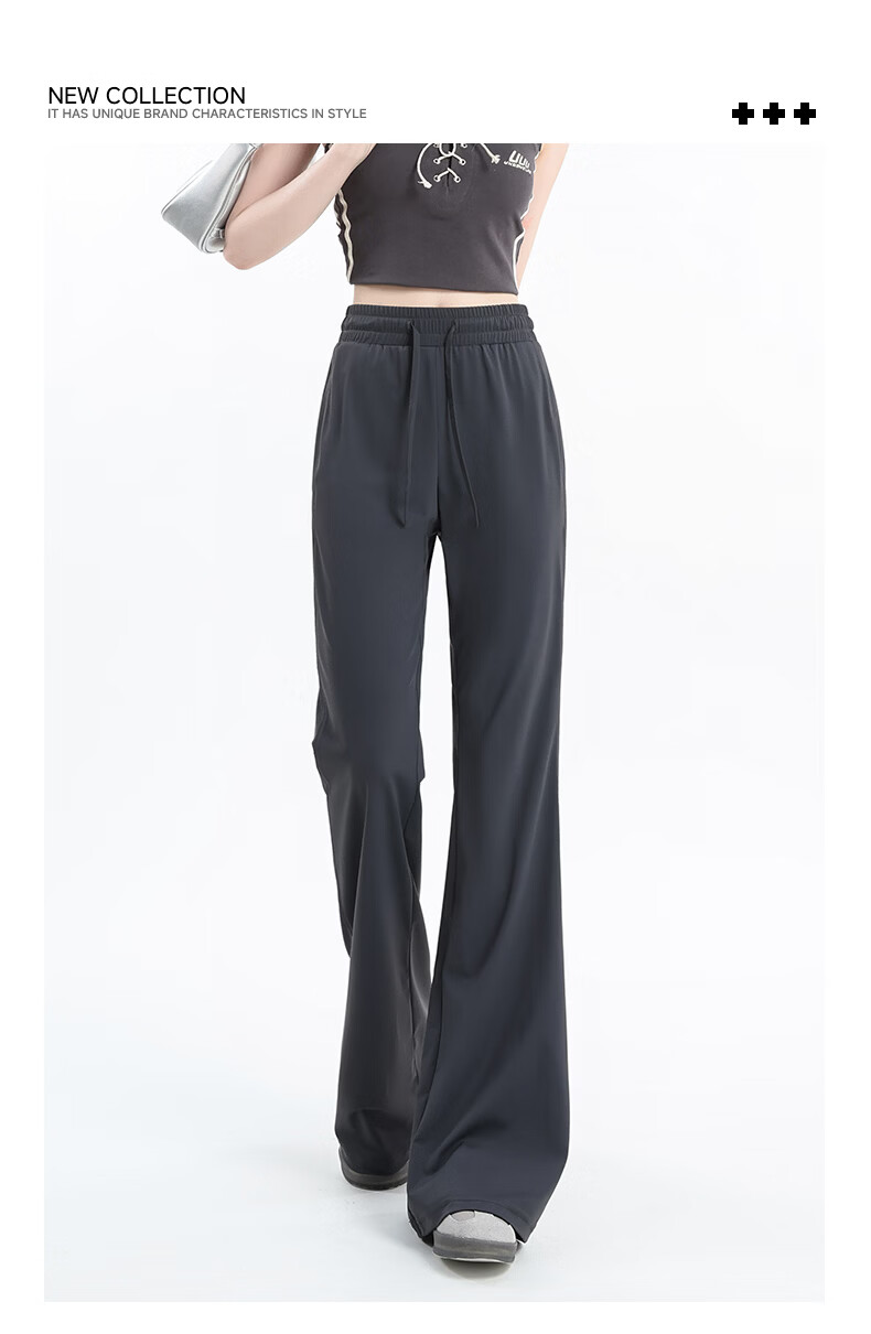 TonLion Women's Cooling Flared Pants Summer 2026 New UPF50+ Ice Silk Outdoor Sports Sun Protection High Waist Yoga Pants 2