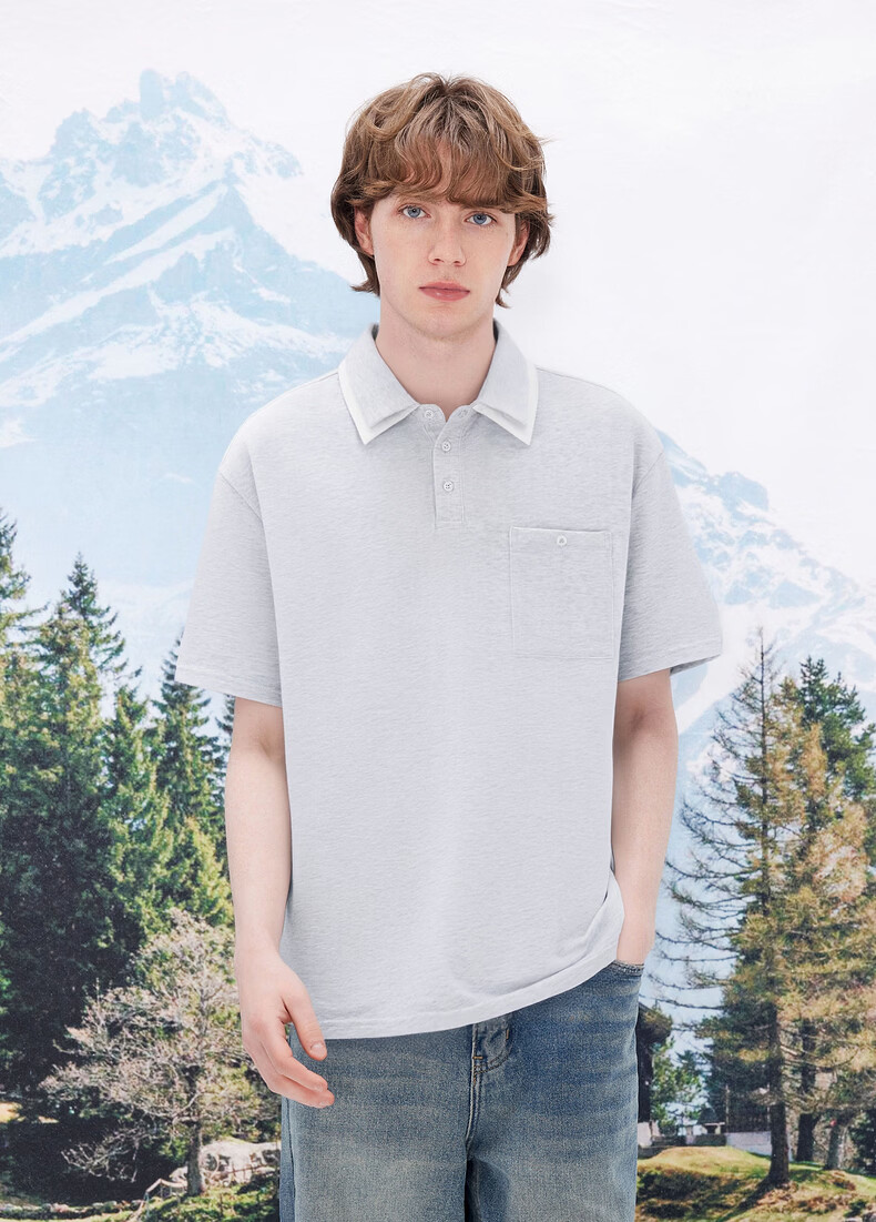 Gxgjeans Men's Simple Commuter Double Collar Lapel Short Sleeve Polo Shirt 26 Summer New Black 180/XL 11