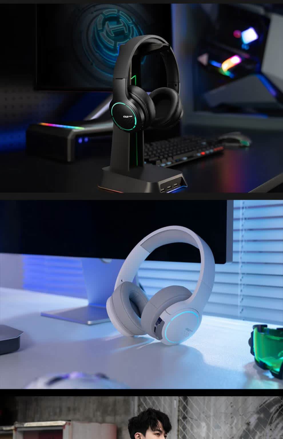 漫步者(edifier)漫步者g2bt蓝·牙耳机头戴式无线电竞游戏耳麦电脑