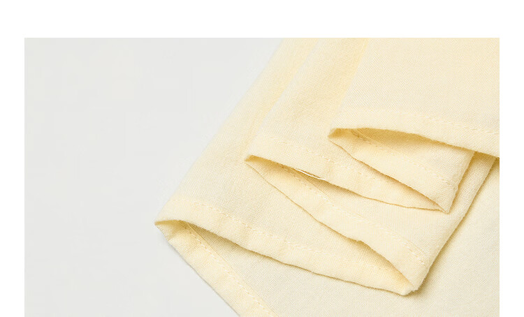 INMAN Linen Cotton French Lace Embroidered Square Neck Puff Sleeve Shirt Summer 2026 Women's New Milk Yellow XL 11