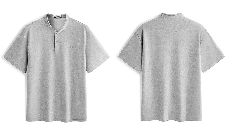 Peacebird [Cooling] Henry Collar Polo Shirt Men 2026 Summer Black First Batch XL 19