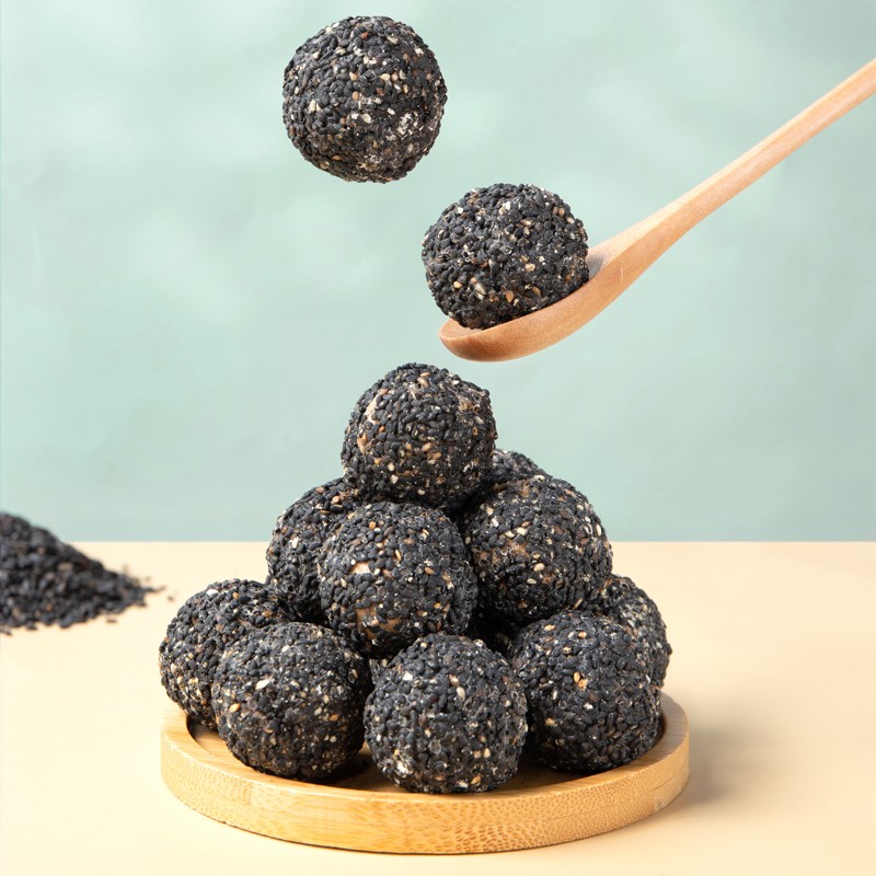 集信堂爆浆黑芝麻丸低温烘焙酥脆爆浆2盒装