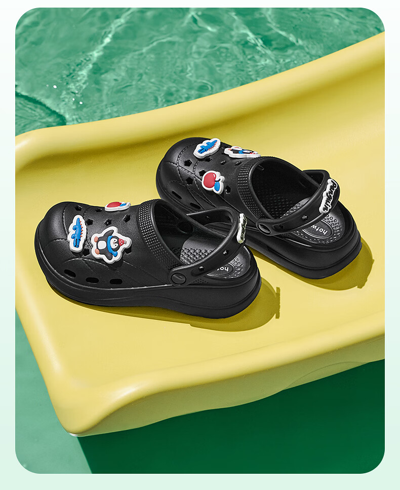 Hotwind Women's Thick Sole Clog Sandals 2026 Summer New Cartoon Fun Beach Slide Sandals 5