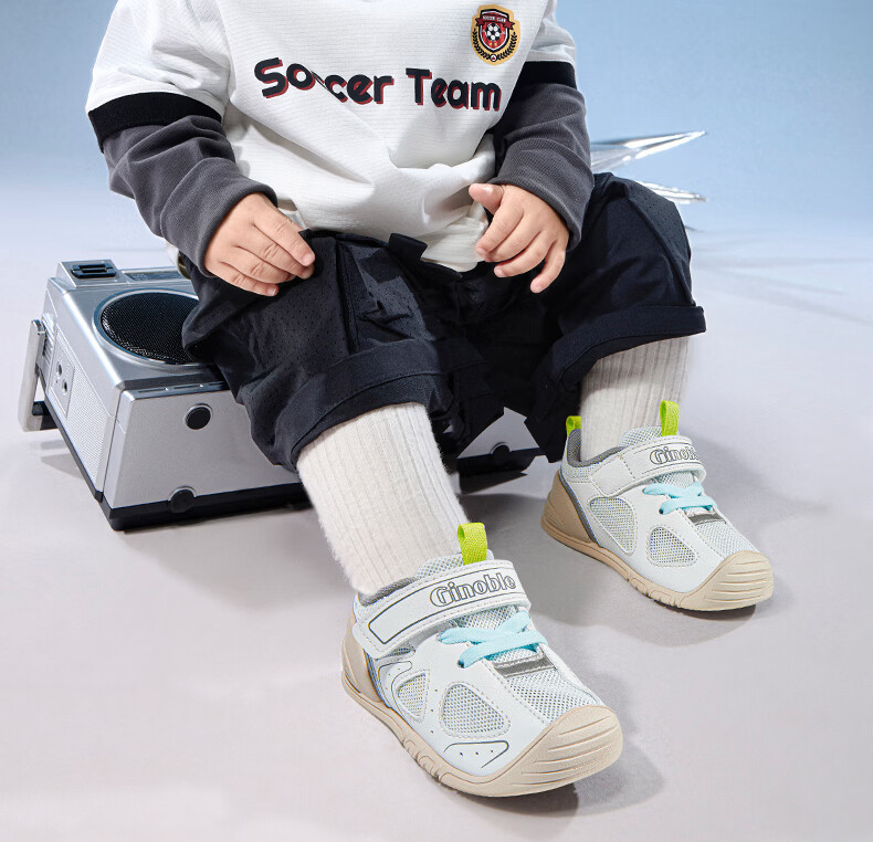 Ginoble Children's First Walking Shoes 2026 Summer Breathable Sandals 0-1 Year Old Baby Boys and Girls Shoes GB2573 White 2