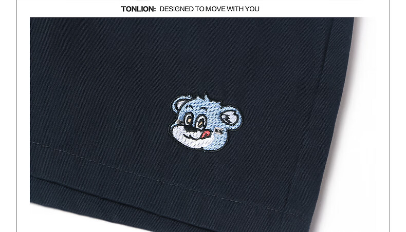 TonLion 2026 Summer New Women's Casual Shorts Navy Blue Loose Fit High Waist Cotton Sporty Youthful Advanced 17