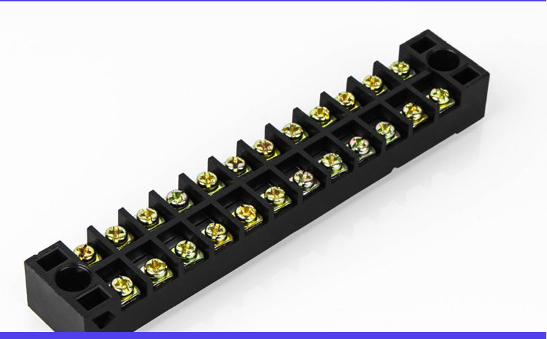 接线端子tb1512组合式接线排连接器接线板15a12位接线柱端子排4位15a