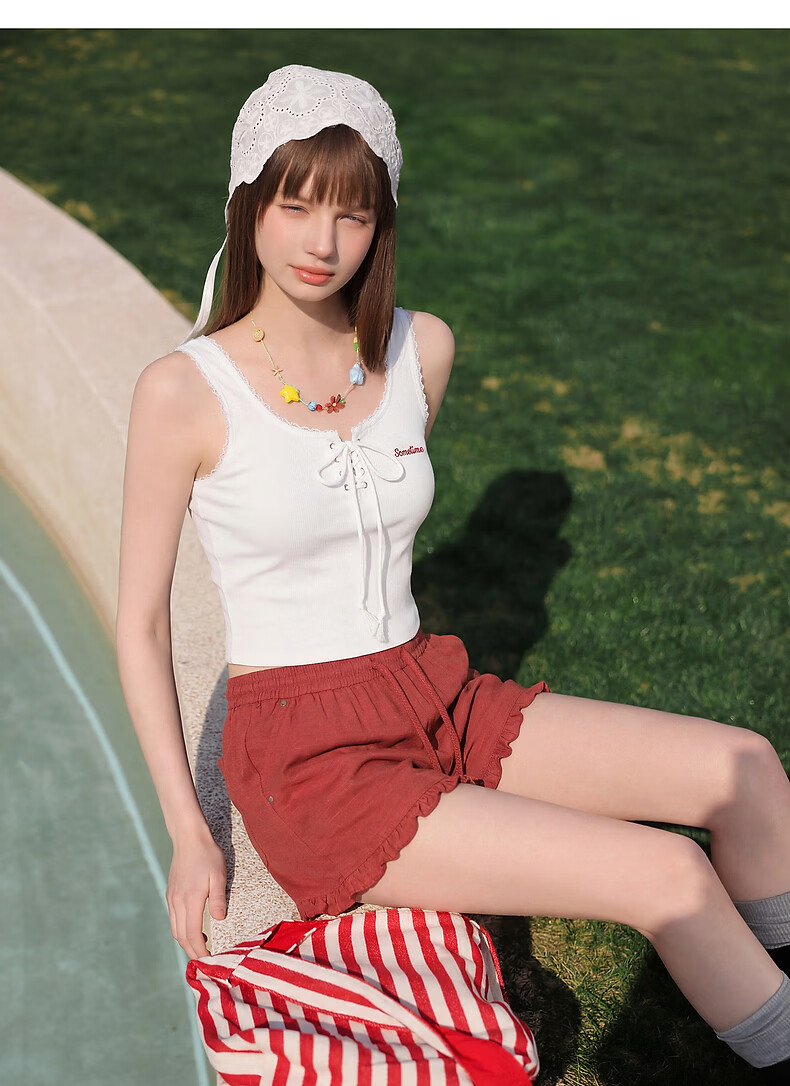 TonLion 2026 Summer New Women's Vest Unique Beautiful Design Sleeveless Top for Inner and Outer Wear 16