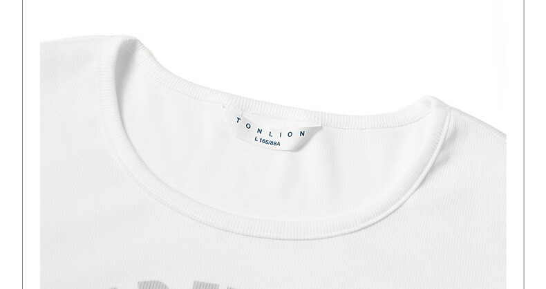 TonLion 2026 Summer New Women's Short Sleeve T-Shirt Pure Cotton Short American Style Small Size Design 11
