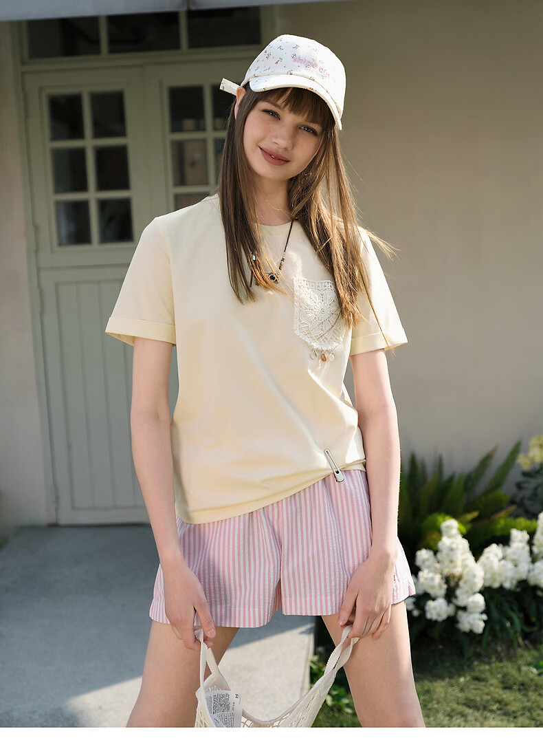 TonLion 2026 Summer New Women's Short Sleeve T-Shirt French Style Unique Design Casual Loose Top 8
