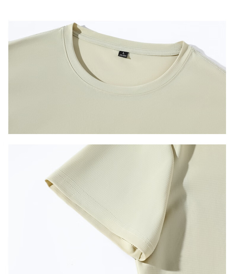 TonLion 2026 Summer New Men's Loose Solid Color Round Neck Short Sleeve T-Shirt Youth Basic Top Trendy Tee 20