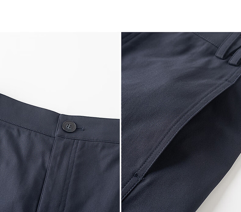 Yixiang Liying Curved Blade Casual Pants 2026 Summer New High Waist Slim Banana Pants Long Pants Navy Blue 165/66A/L 8