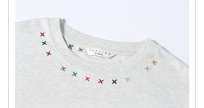 TonLion 2026 Summer New Women's Short Sleeve T-Shirt Unique Stylish Loose Fit Petite Korean Chic Early Spring Top 16