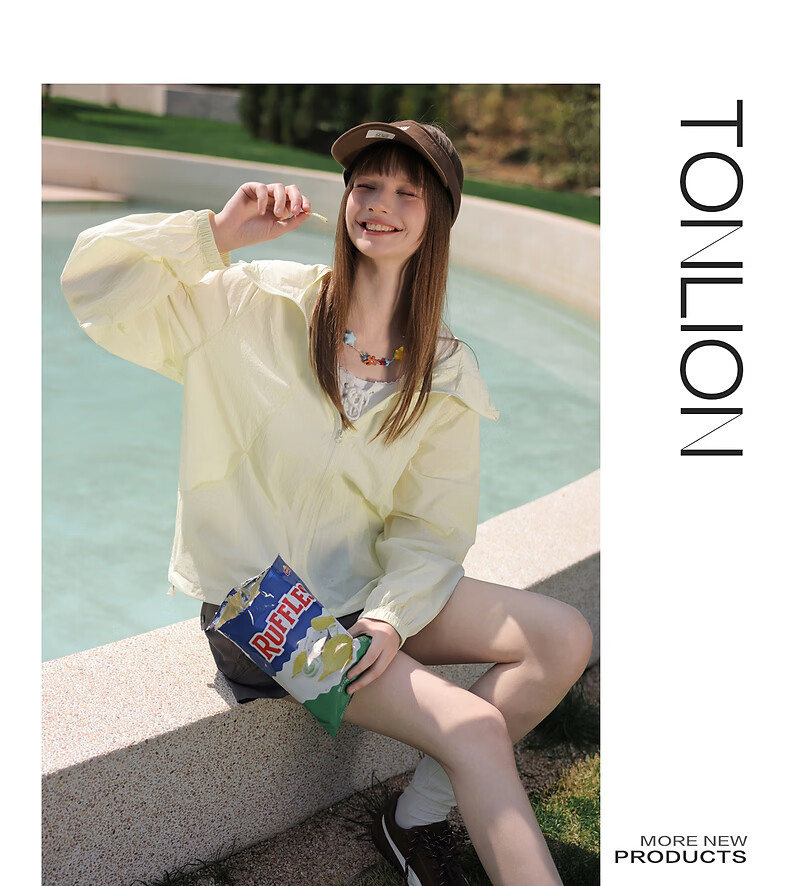 TonLion 2026 New Summer Women's Hooded Short Jacket Early Spring Stylish Petite Unique Youthful Lightweight Coat 4