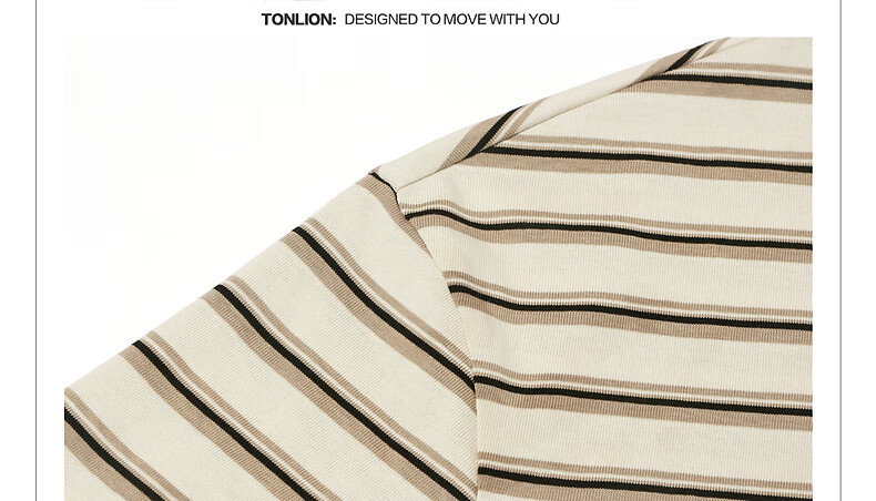 TonLion 2026 Summer New Women's Striped Short Sleeve T-Shirt Loose Casual American College Style Fashionable Top 17