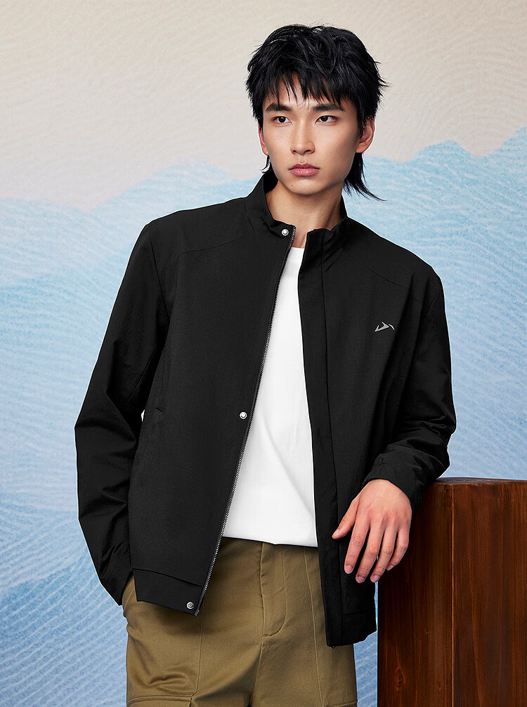 HLA Hailan Home Men's Jacket 26 Mountain Series Printed Stand Collar Long Sleeve Spring Men 7