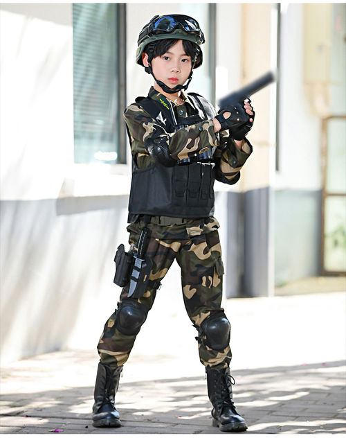 特种兵战斗服 儿童迷彩服套装男童特种兵全套服装中小学生军训服演出
